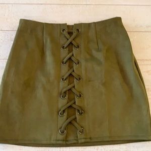 Green skirt